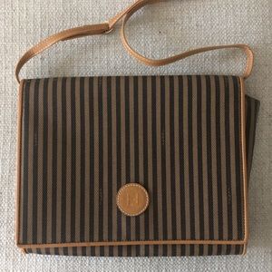 Authentic Vintage Fendi logo crossbody bag